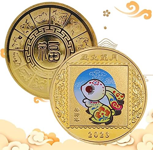 Kineski zečji zec komemorativni kovanice, 2023. Nova godina kunića necirkuliranog kovanica, kolekcionarskog novčića, kovanice