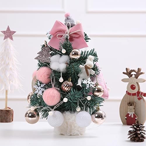 Cency božićni mini ukras malog božićnog drvca radna površina božićno drvce zlato crveni set 50 cm korejska verzija zlatna