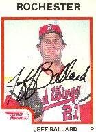 Jeff Ballard Rochester Red Wings - Orioles Affiliate 1987 Pro Cards Autographed Card - Male League Card. Ovaj predmet dolazi