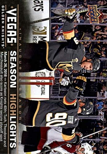 2017-18 Gornja paluba Vegas Golden Knights Inauguralna sezona Hokej 47 Službeni doigravanje Službeni NHL Trgovačka kartica
