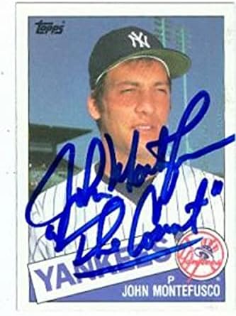 Skladište autografa 585516 John Montefusco Autografirana bejzbol kartica - New York Yankees 1985 Topps - br.301 Upisano