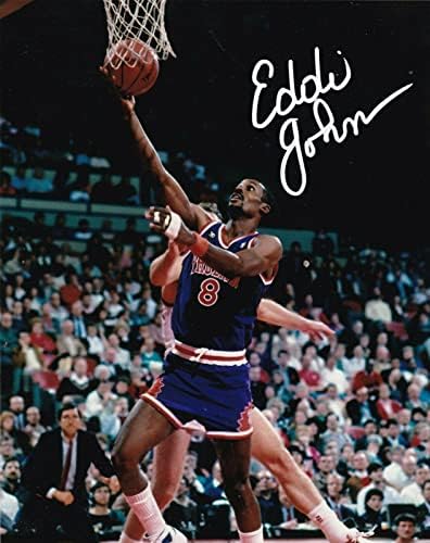 Eddie Johnson Phoenix Suns Action potpisan 8x10 Photo - Autografirane NBA fotografije