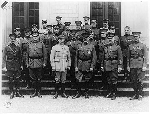 PovijesneFindings Foto: General Pershing, Marshal Petain, Hunter Liggett, McAndrew, McCoy, Hollbrook, 1919