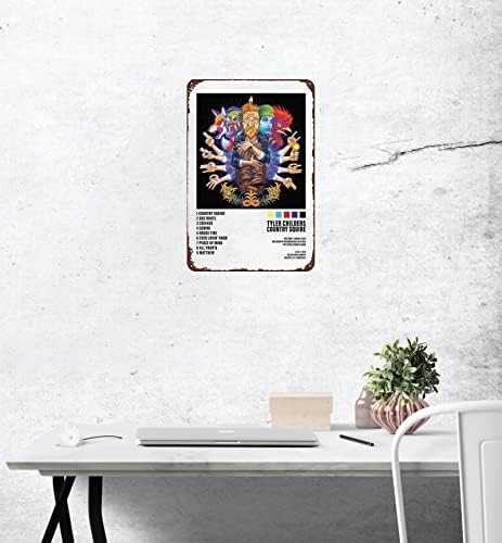 Metal Tin Sign Tyler Country Squire Childers Childers Popis albuma na naslovnici zidne umjetničke otiske retro izgled Poster