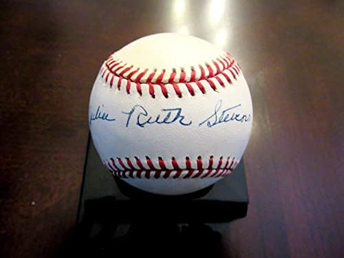 Julia Ruth Stevens Babe Ruth kći potpisala Auto Vintage Oal Baseball JSA - Autografirani bejzbol