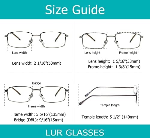Lur 3 pakira metalne naočale za čitanje + 4 pakiranja klasične naočale za čitanje
