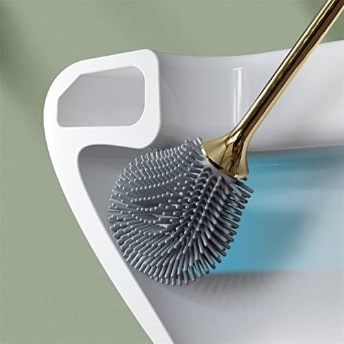Zukeems toaletna četkica luksuzni golf toaletni četkica s držačem postavljenom pozlaćenom dugim rukom zidni toaletni čišćenje