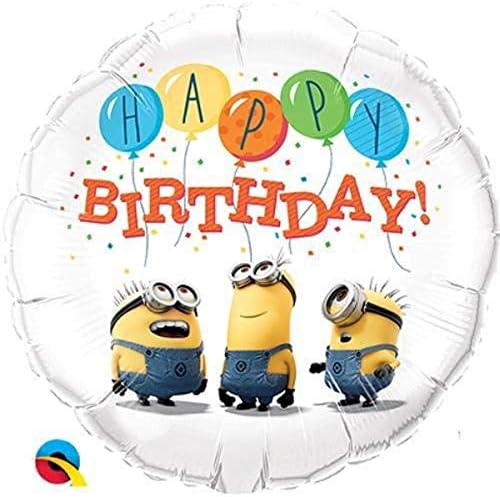 Quatex 18 Minions Sretan rođendan folija balon, višebojan