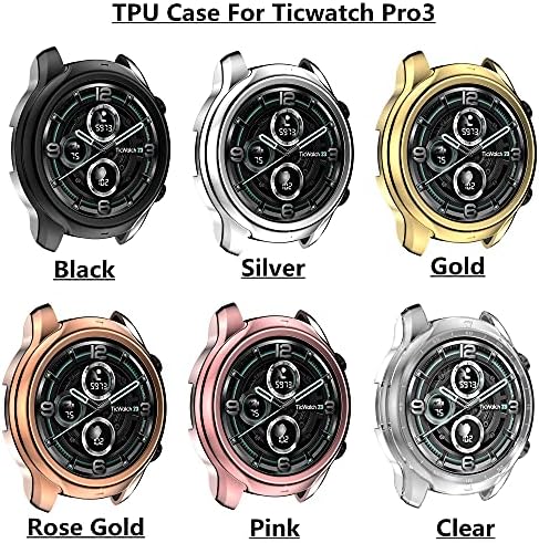 Kompatibilno za TICWATCH PRO 3 GPS Smart Watch Proticter fuse svuda oko branika zaštitnog zaštitnog zaštitnog zaštitnog udara
