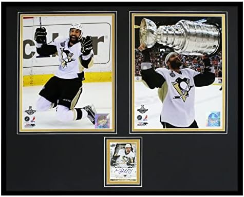 Max Talbot potpisan uokviren 16x20 foto set Uda Penguins Stanley Cup - Autografirane NHL fotografije