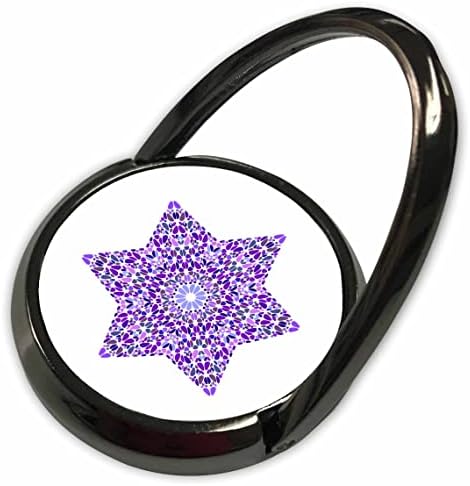 3Drose Šareni cvjetni ukras zvijezda Polygon - Peterogonalni vektor. - Telefonski prstenovi