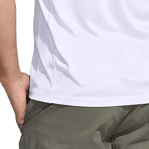 CQR muški UPF 50+ UV zaštita od sunca Vanjski košulje, atletske košulje za planinarenje kratkih rukava, hladne suhe fit majice