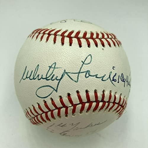 Whitey Ford Ron Guidry Yankees Cy Young pobjednici Multi potpisani bejzbol JSA CoA - Autografirani bejzbol