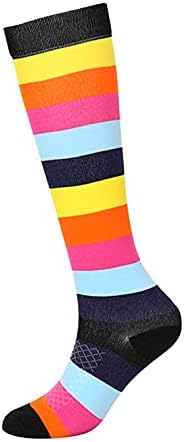 Lovor plus size kompresije čarape žene koljeno visoko prozračna cirkulacija široka teleća čarapa visoke čarape duge halloween