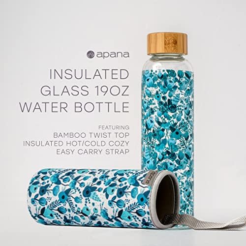 Apana joga staklene vode boce za vodu BPA besplatno bez klizanja rukava za propuštanje kapka za višekratnu upotrebu 32 oz