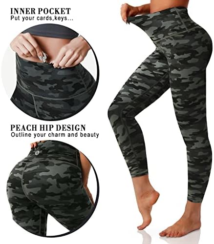 DESOL TAKLE za žene, visoki struk joga hlača za kontrolu trbuha Trgovina za trening teretana trčanje ženskih gamaša 25 /28