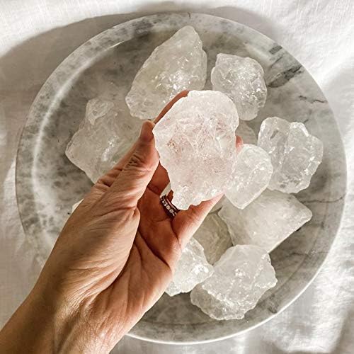 Zenkeeper 1 lb grubi bistri kvarcni kamen - veliki sirovi čist kristalni kristalni prirodni čisti komadići prirodni kristali
