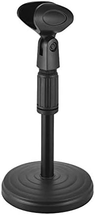 ZPLJ Stand prijenosni s fiksnim stolom Mikrofonski stalak s mikrofonom s isječkom 205 mm visine za sastanke Predavanja Podcastovi
