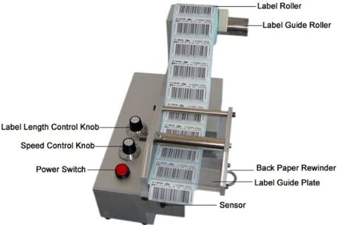 MXBAOHENG Automatska naljepnica Dissinzer Stroj naljepnica Dissinsing Stripper AL080D