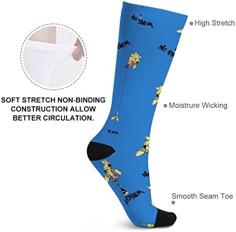 Smiješne žirafe smiješne čarape preko čarapa s visokim cijevima od telećih čarapa za muškarce žene
