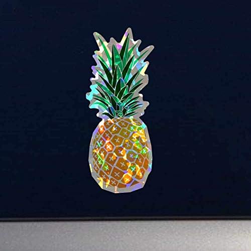 Tamne naljepnice Spark Geometrijski ananas - vinilna naljepnica pune boje za unutarnju ili vanjsku upotrebu, automobile,