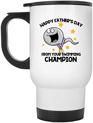Urvog Happy očevi Dan vaše plivačke cham -pion keramičke šalice za kavu - pivo Stein - tata da bude pokloni, jedna veličina,