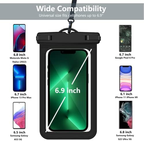 Univerzalna vodootporna Futrola za telefon, [2 pakiranja] prozirna vodootporna Futrola za telefon, suha torba, vodootporna