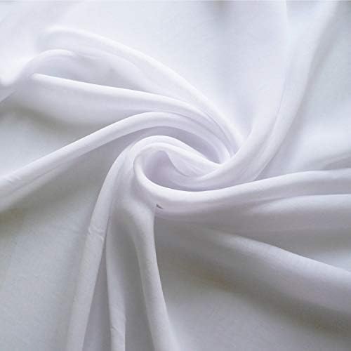 Moderna tkanina 58 bijela obična prozirna šifonska tkanina na vijku - 100 metara