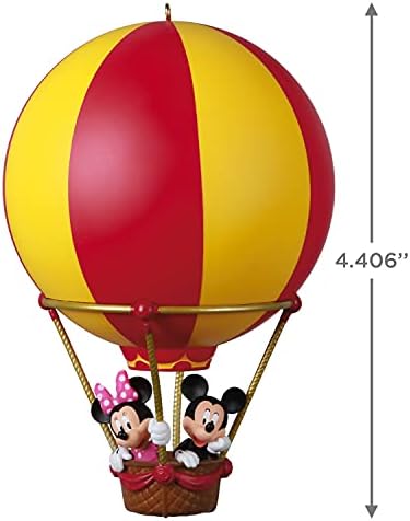 Hallmark Still usporedni božićni ukras 2021, Disney Mickey i Minnie High Friends Friends Hot Air Balon