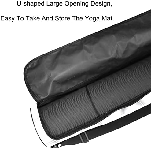 Laiyuhua Yoga Mat torba, dvostruka patentna joga teretana torba za žene i muškarce - glatke patentne zatvarače, veliki otvor