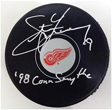 Steve Yzerman Autografirani Detroit Red Wings Puck upisani 98 Conn Smythe