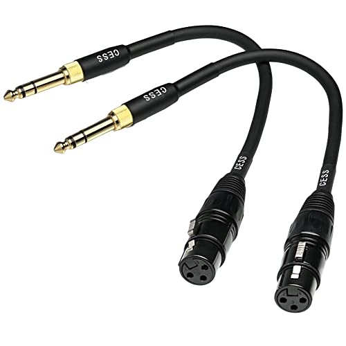 CESS-210 XLR do 1/4 TRS, XLR do 3,5 mm stereo, audio kabel za adapter za muški do muškog mikrofona, pogodan za mobitel, aktivne