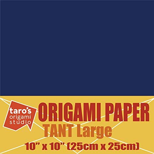 [Taro's Origami Studio] Tant Veliki 10 -inčni dvostrani pojedinačni listovi 20 listova za origami umjetnika od početnika