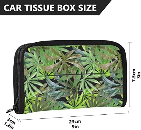 Vlasnik automobila tkiva marihuana-leaves-smeđa davača tkiva dozapač držač salveta stražnjeg sjedala slučajno tkivo