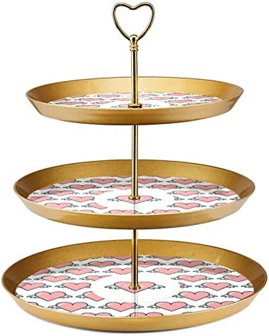 3 slojeva za deserte stalak za cupcake voćni tanjur plastika za posluživanje zaslona za vjenčanje rođendanski tuš ukrasi