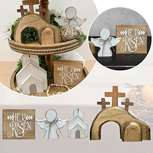 Isusov grobnica- Uskrsni ladici Komplet za paket slojnog dekor Skupa seoska kuća rustikalna slojevita predmeta za ladice
