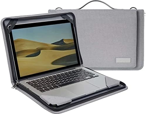 Broonel siva kožna laptop messenger futrola - kompatibilna s HP Envy x360 13 -BF0046NA 13.3 Kabrioletni prijenosni računalo