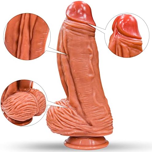 Realni dildo, silikonski dildo dvostruke gustoće s jakom usisnom čašicom, može se koristiti bez ruku, simulacijski penis