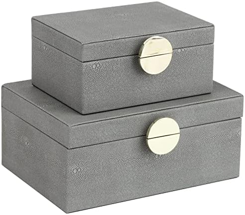 Kutije za nakit od PU kože A. D. ukrasne kutije za nakit organizatori za pohranu dodataka sa zlatnim ukrasom od hardvera