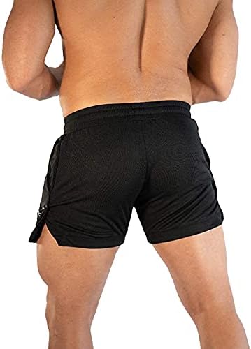 Muške kratke hlače za vježbanje za trčanje lagane sportske kratke hlače za teretanu s džepovima na patentnim zatvaračima