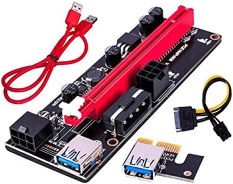 Konektori najnoviji VER009 USB 3.0 PCI -E RISER CARD VER 009S EXPRESS 1X 4X 8X 16X Extender Riser Adapter Card SATA 15PIN