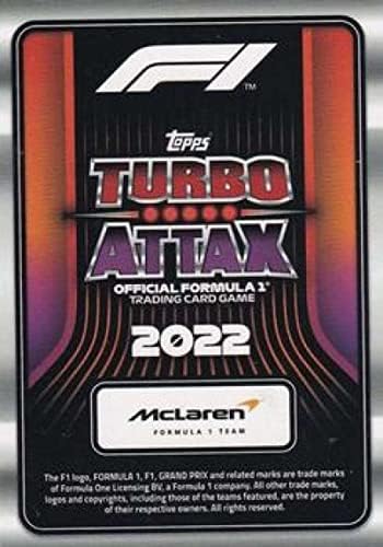 2022 Topps Formula 1 Turbo Attax 44 Daniel Ricciardo Službena trkačka kartica F1 u sirovom stanju
