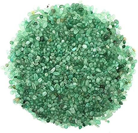 Seewoode Ag216 3-5 mm 50 g Prirodni rasuti kamenčići zeleno aventurin Quartz Kristalni zacjeljivanje dar
