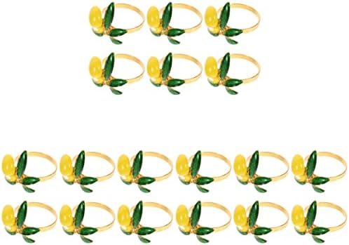 Sosoport 18 PCS banketni salveti prstenovi limunove salvete kopče havajske zabave za salvete ljeto ljeto