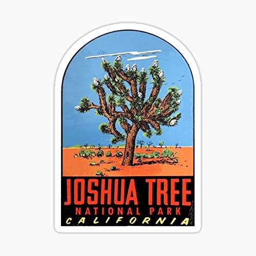 Nacionalni park Joshua Tree Vintage Travel naljepnica - Naljepnica Graphic - Auto, zid, laptop, ćelija, naljepnica za kamion