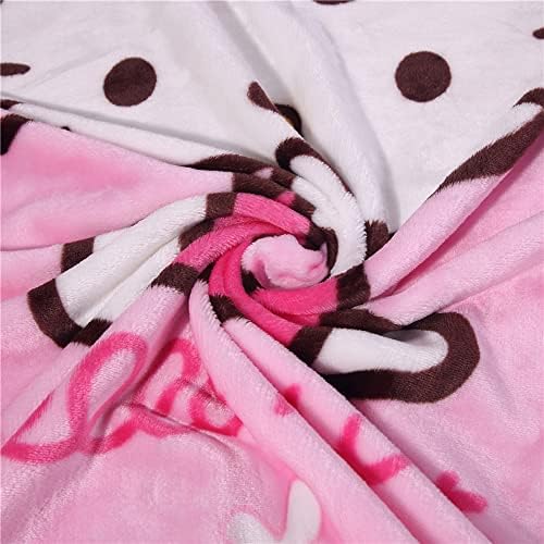 Dječja i ODRASLA poplun s printom iz crtića, 40 55, cjelogodišnja flanelska deka od flisa, mekane i tople plišane deke za