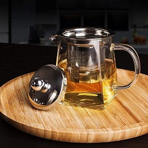 Havefun čajnik čajnik od čajnika 550ml staklene časnog čajnika s visokim temperaturama stakleni čajni čajnik s čajnim filtrom