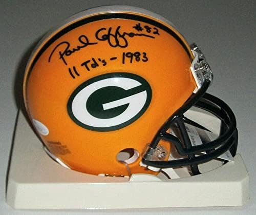 Packers Paul Coffman potpisao je mini kacigu s autogramom od 11 do 1983.