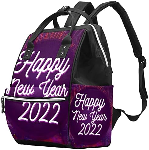 Guerotkr putovanja ruksak, vrećice pelena, vreća s ruksakom pelena, sretna Nova godina 2022 vatromet