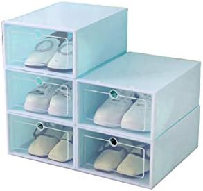 NC YUTOOL PLASTION SECEBOX, sklopivi bistra plastične kutije za pohranu cipela za prikaz Organizator slaganje uredno uštede
